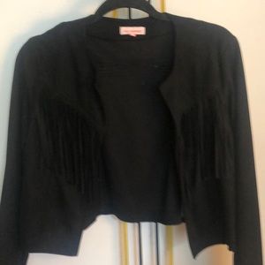 Black fringe jacket